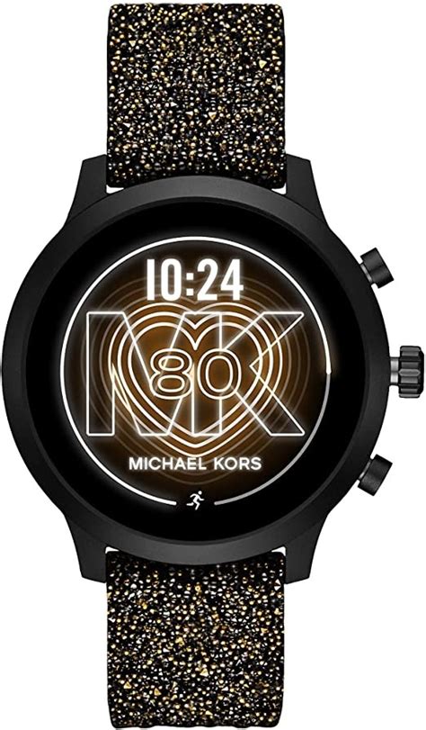 michael kors access mkgo silver tone embellished silicone smartwatch|My Personal Review of the Michael Kors Access Smartwatch: A .